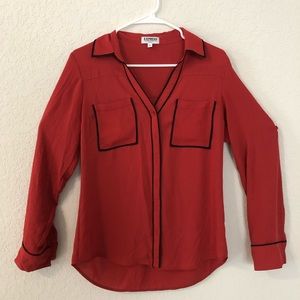 Express slim fit button down